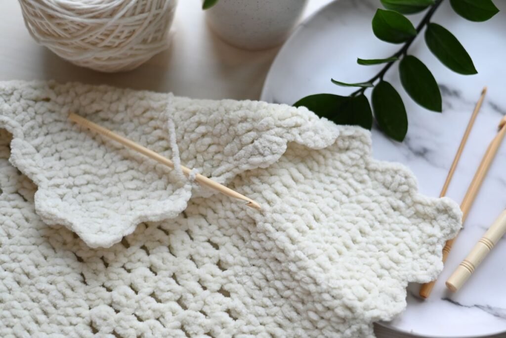 vinterlue strikkeoppskrift